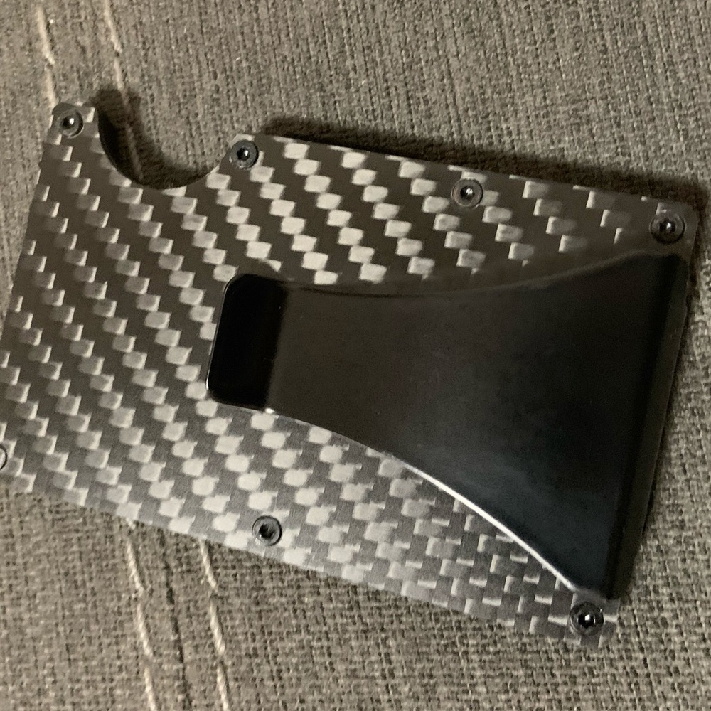 Card holder with money clip